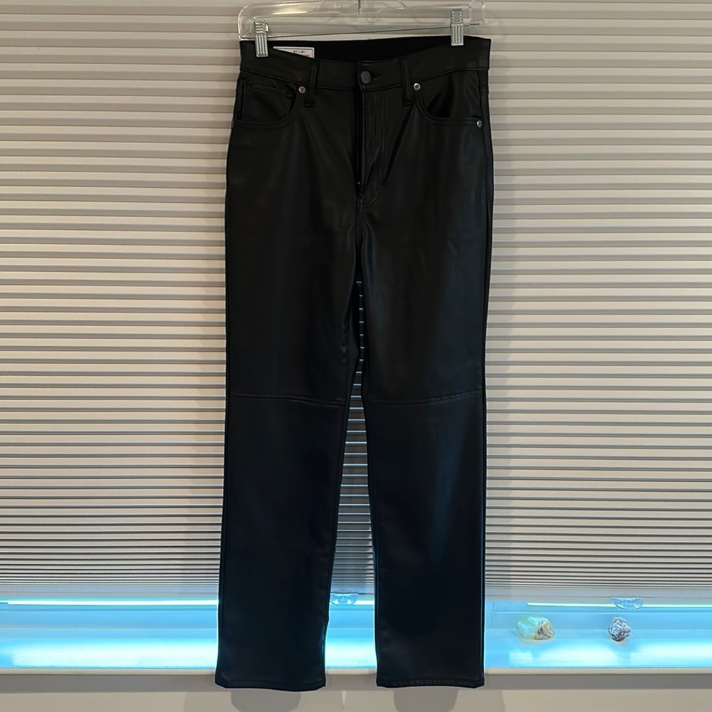 Black pleather pants